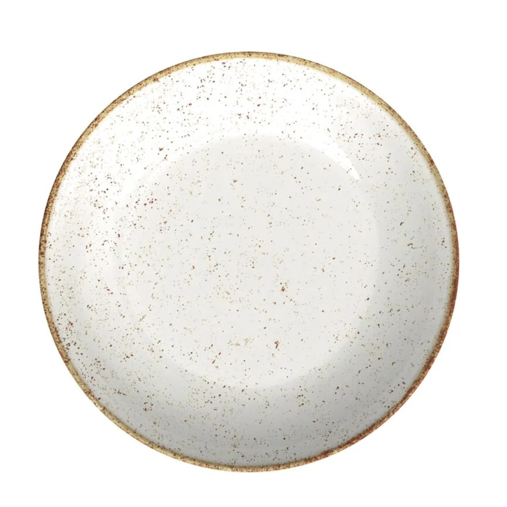 Prato Porcelana Fundo Tramontina Rustico Decorado 22cm P/ Sopa Caldo Prato Porcelana Fundo Tramontina Rustico Decorado 22cm P/ Sopa Caldo