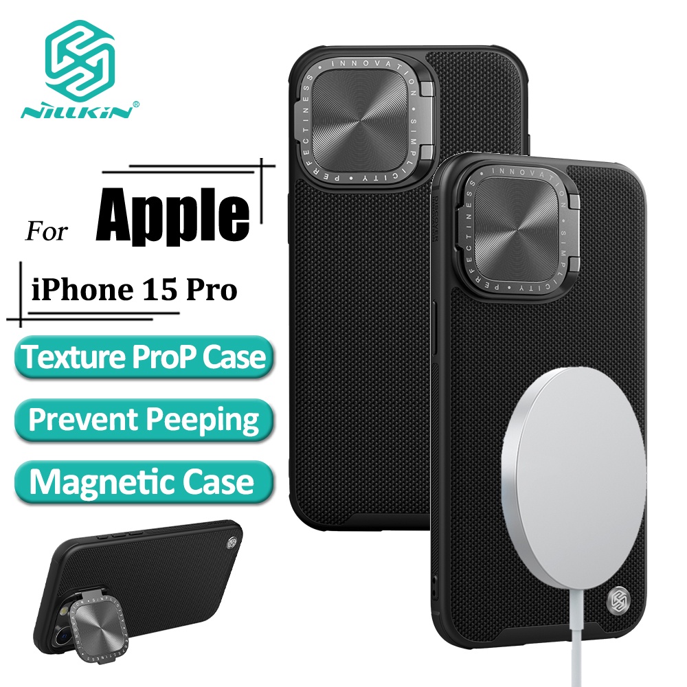 Capa Magnética Nillkin Nylon Texturedo Prop For iPhone 15 Pro Capa Magnética Nillkin Nylon Texturedo Prop For iPhone 15 Pro