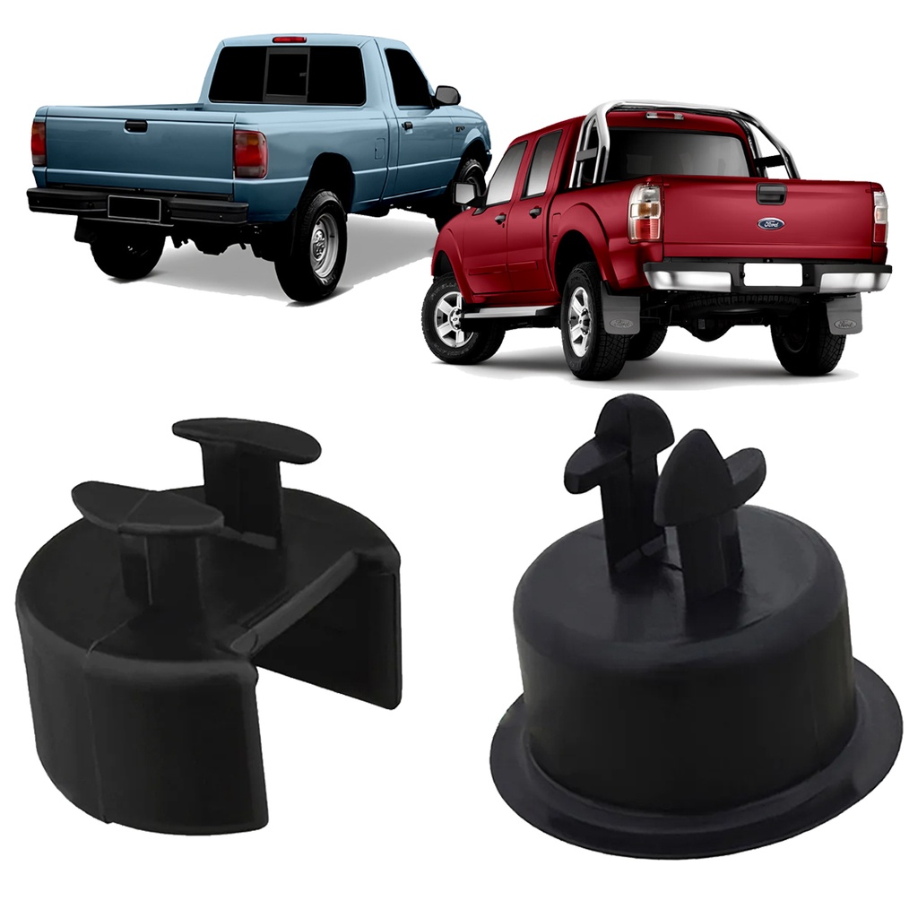 Kit Reparo Tampa Traseira Caçamba Ranger 1995 a 2013 F1000 1992 a 1998 2 Peças Kit Reparo Tampa Traseira Caçamba Ranger 1995 a 2013 F1000 1992 a 1998 2 Peças