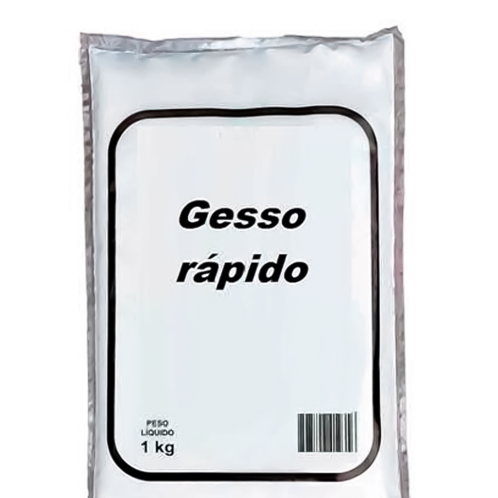 Pacote De Gesso Em Pó 1kg Secagem Rápida Kit 20 Unidades Pacote De Gesso Em Pó 1kg Secagem Rápida Kit 20 Unidades