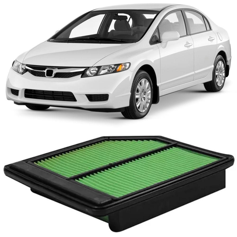 Filtro Ar Honda Civic 1.8 16V 2007 a 2012 MAHLE LX1645 Filtro Ar Honda Civic 1.8 16V 2007 a 2012 MAHLE LX1645