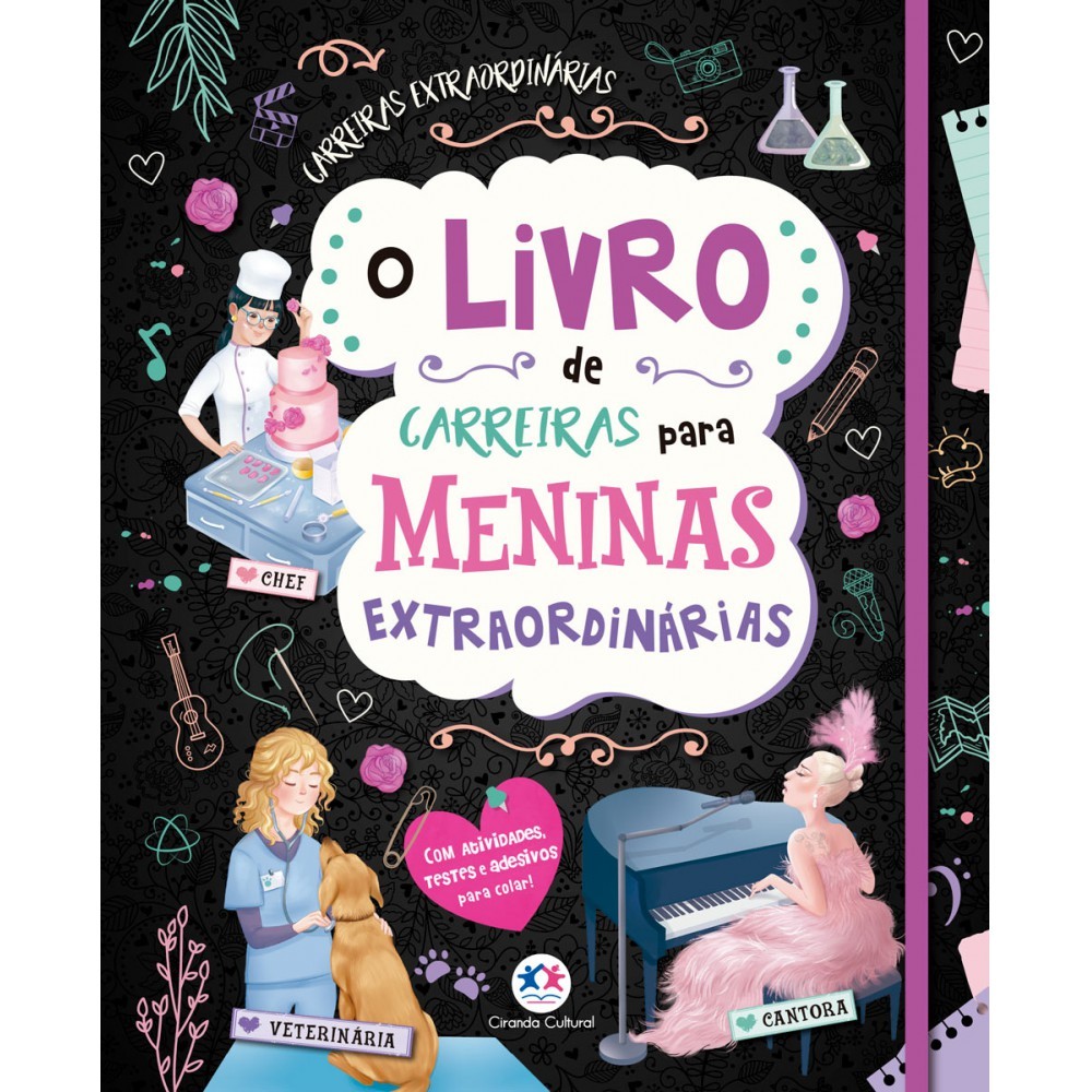 Livro Capa dura O livro de carreiras para meninas extraordinárias Livro Capa dura O livro de carreiras para meninas extraordinárias