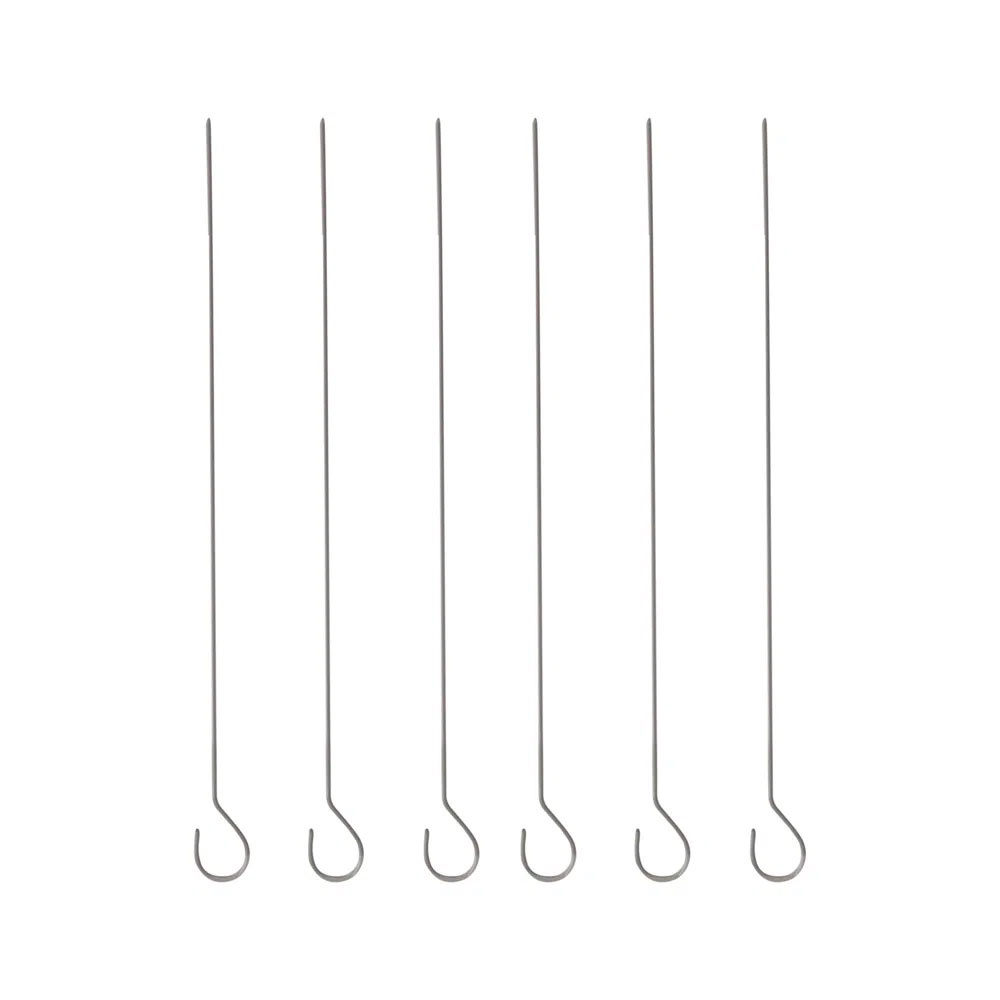 Kit 6 Mini Espetos Para Churrasco Alumínio Simples – Mor