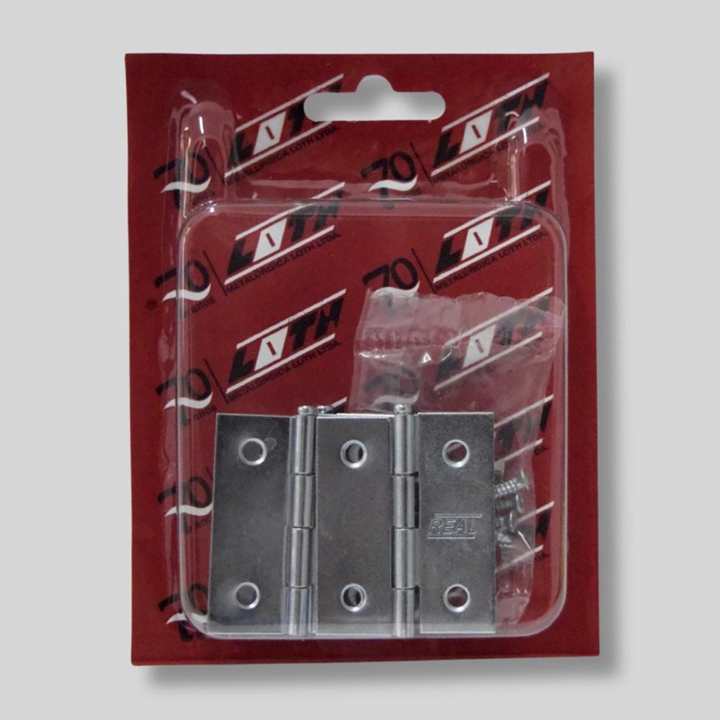 Pacote com 3 Dobradica Pino Solto 1,5″ Zincada Loth