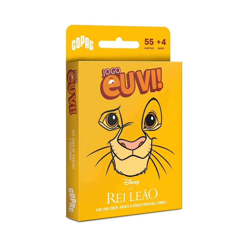 Jogo Eu Vi! O Rei Leão 55 Cartas Copag – 35154 Jogo Eu Vi! O Rei Leão 55 Cartas Copag – 35154