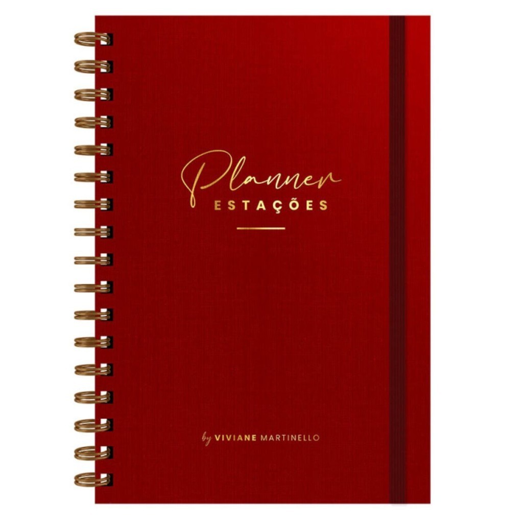 Planner Estações Vermelho Premium | Viviane Martinello | Editora Vida Planner Estações Vermelho Premium | Viviane Martinello | Editora Vida