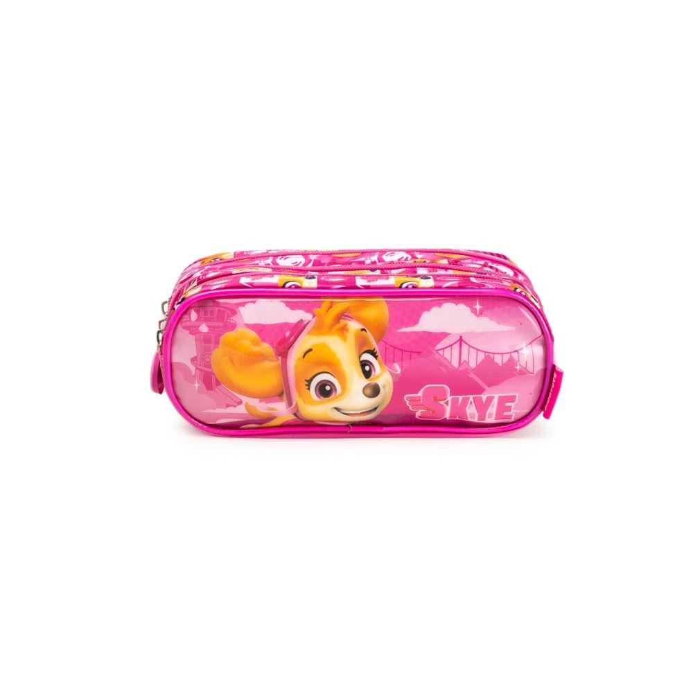 Estojo Escolar Feminino Médio Patrulha Canina Skye 3 Compartimentos Rosa Estojo Escolar Feminino Médio Patrulha Canina Skye 3 Compartimentos Rosa