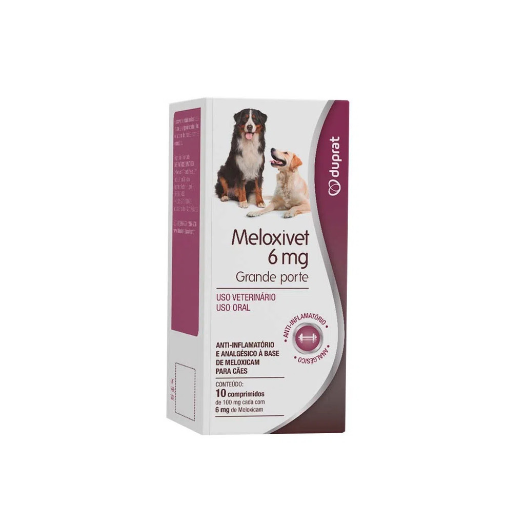 Meloxivet Duprat para Cães Grandes com 10 Comprimidos – 6 mg Meloxivet Duprat para Cães Grandes com 10 Comprimidos – 6 mg