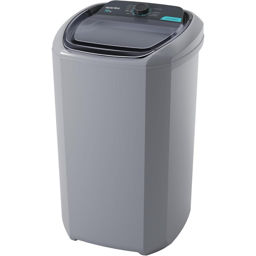Tanquinho de Lavar Roupa Wanke Comfort Semiautomática 10kg 8 Programas Cinza 220V – LWBE100T3 Tanquinho de Lavar Roupa Wanke Comfort Semiautomática 10kg 8 Programas Cinza 220V – LWBE100T3