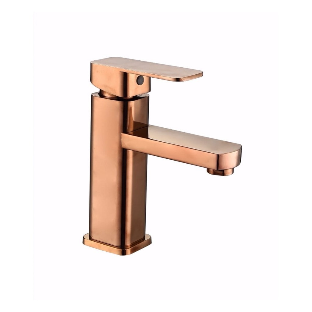 Torneira Monocomando Banheiro Metal Baixa Misturador Rose Torneira Monocomando Banheiro Metal Baixa Misturador Rose