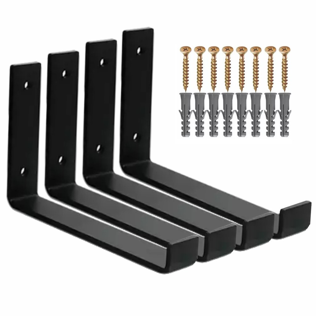Mão Francesa 30cm Suporte Invertido Para Prateleira 4 Peças Mão Francesa 30cm Suporte Invertido Para Prateleira 4 Peças
