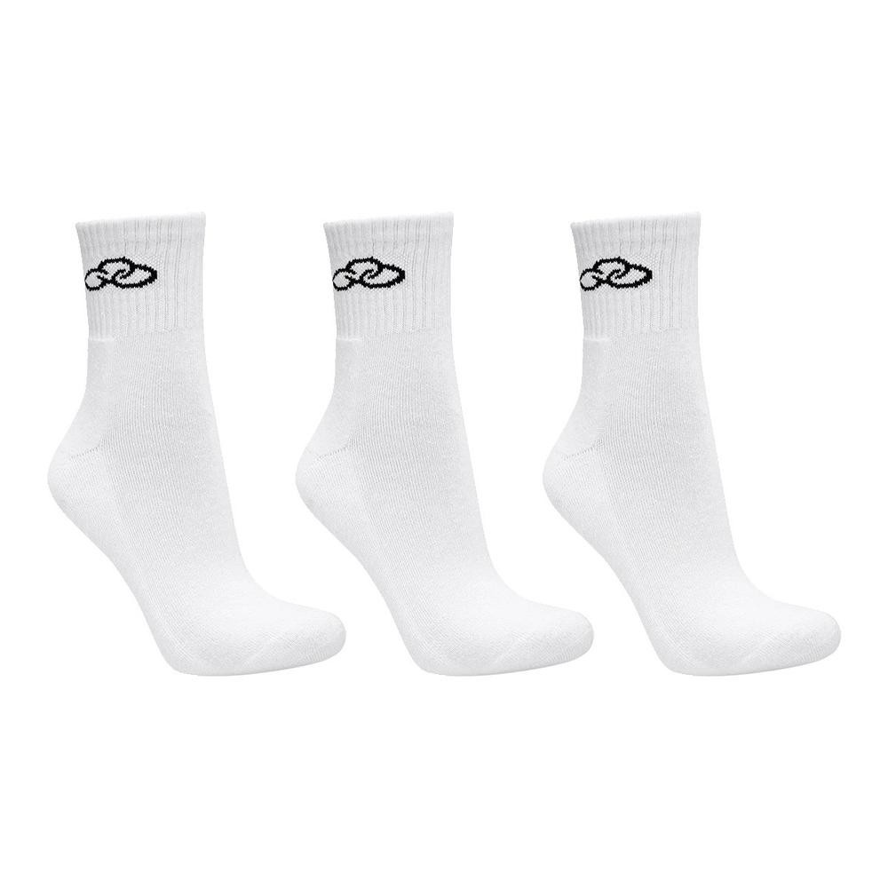Meia Olympikus Cano Médio Pacote Com 3 Unissex – Branco Meia Olympikus Cano Médio Pacote Com 3 Unissex – Branco