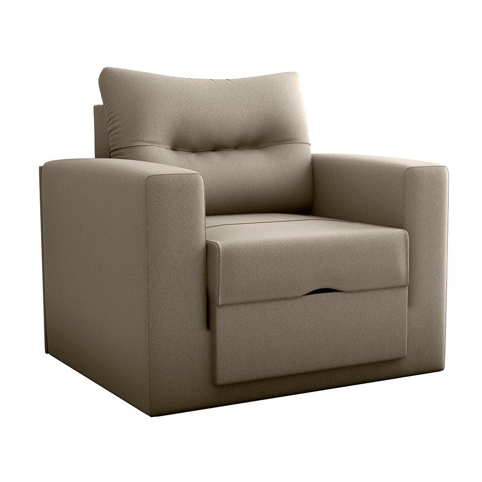 Sofá-Cama Solteiro Marisol Suede Capuccino Sofá-Cama Solteiro Marisol Suede Capuccino
