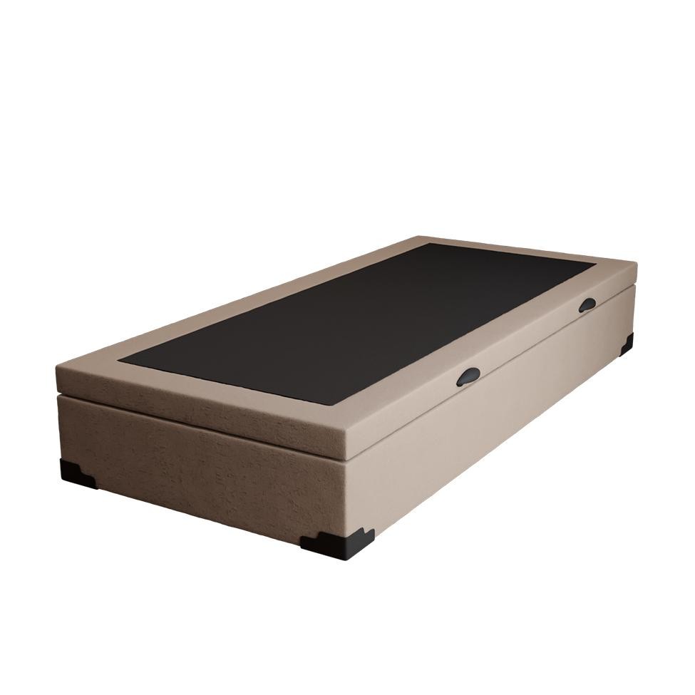 Base para Cama Box Solteiro Martin Premium com Baú Linho (47x88x188 cm) Cru Base para Cama Box Solteiro Martin Premium com Baú Linho (47x88x188 cm) Cru