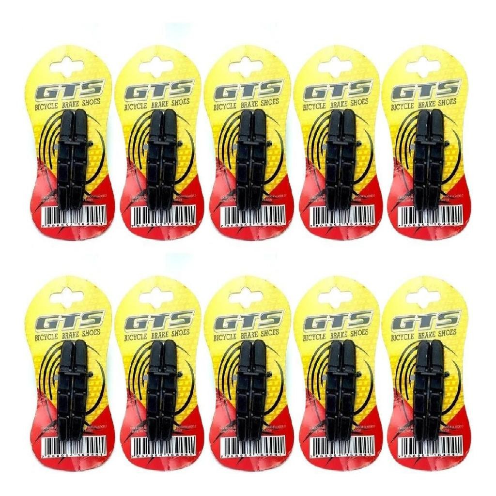 Pastilha Kit 10 Pares Sapata Gts V-brake Orbital 70mm Bike Pastilha Kit 10 Pares Sapata Gts V-brake Orbital 70mm Bike