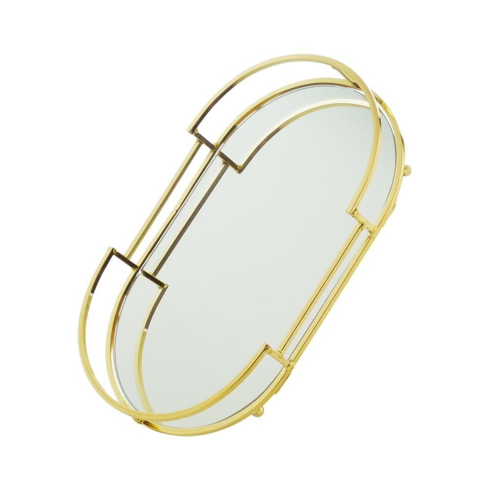 Bandeja Decorativa Wolff de Metal Dourada 32cm x 18cm x 5cm Bandeja Decorativa Wolff de Metal Dourada 32cm x 18cm x 5cm