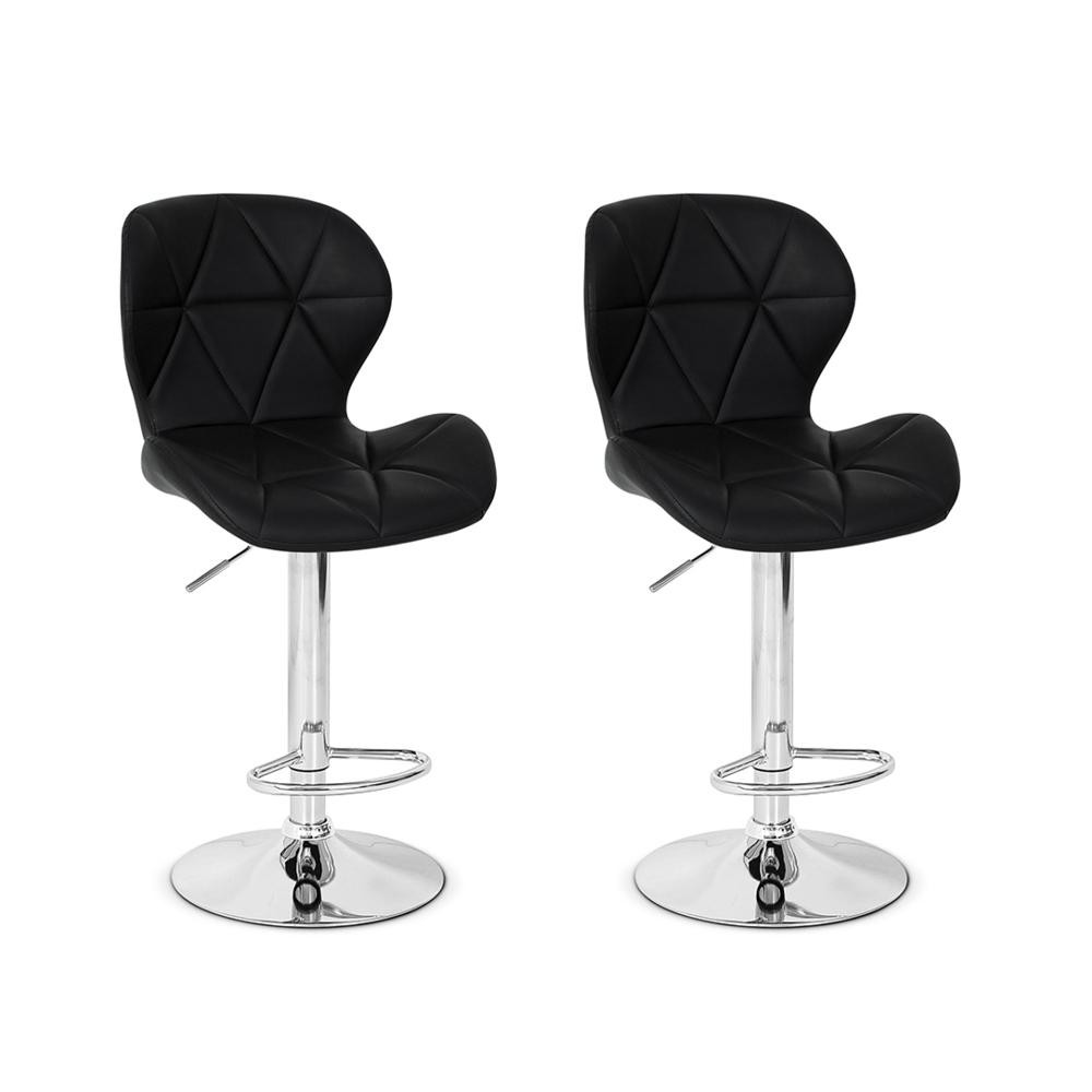 Conjunto 02 Banquetas Slim Material Ecológico Regulagem de Altura Conjunto 02 Banquetas Slim Material Ecológico Regulagem de Altura