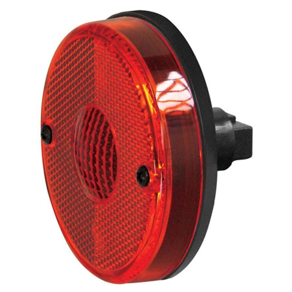 Lanterna Lateral Led Vermelha Caminhão 12V/24V 85mm Blindada Lanterna Lateral Led Vermelha Caminhão 12V/24V 85mm Blindada