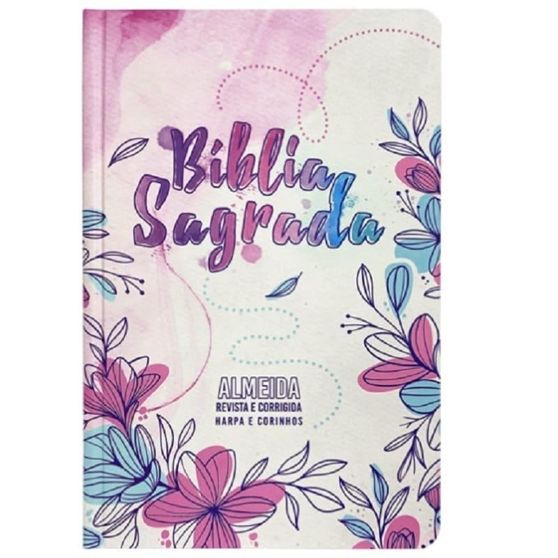 Bíblia Sagrada ARC | Slim | Letra Normal | Capa Dura | Flores Desenho Bíblia Sagrada ARC | Slim | Letra Normal | Capa Dura | Flores Desenho
