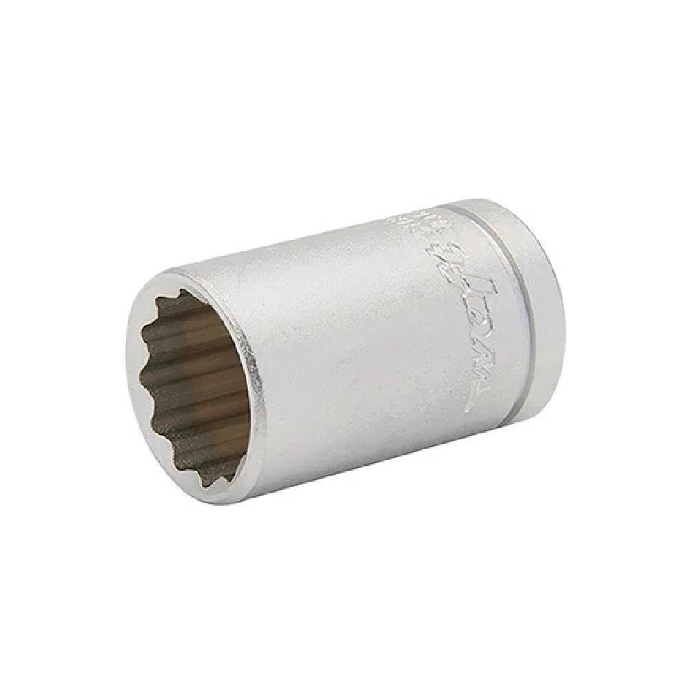 Soquete Encaixe 1/2 POL x 18mm Estriado 6061 BRASFORT Soquete Encaixe 1/2 POL x 18mm Estriado 6061 BRASFORT
