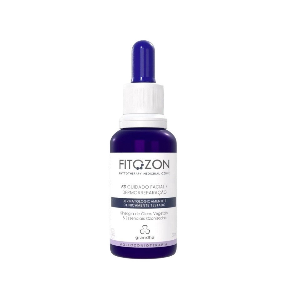 Grandha Óleo de Girassol Ozonizado Fitozon F3 Cuidado Facial Promove o clareamento de manchas Grandha Óleo de Girassol Ozonizado Fitozon F3 Cuidado Facial Promove o clareamento de manchas