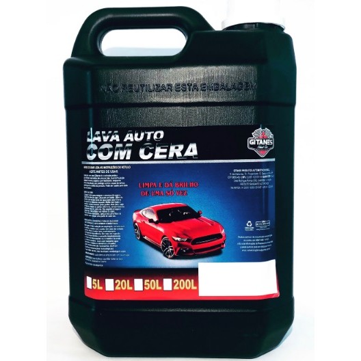 Shampoo Lava Auto Com Cera 5 Litros-Gitanes.