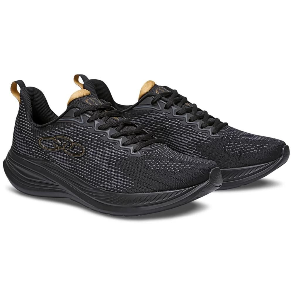 Tênis Olympikus Marte Masculino – Preto e Dourado