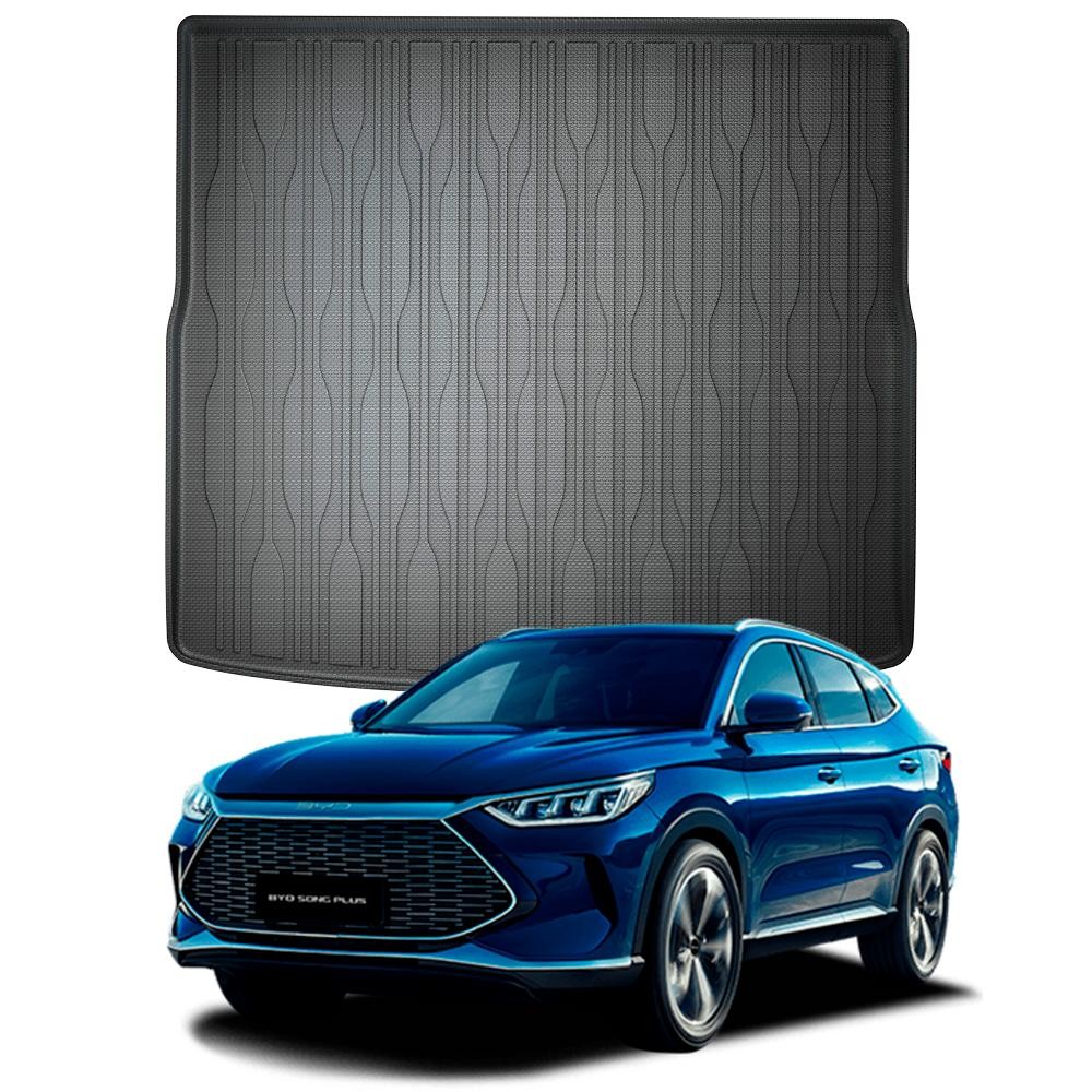 Tapete Automotivo Bandeja Emborrachada Antiderrapante Para Carro BYD Song Plus Porta Mala 3D Ekap Tapete Automotivo Bandeja Emborrachada Antiderrapante Para Carro BYD Song Plus Porta Mala 3D Ekap