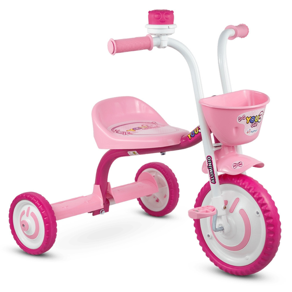 TRICICLO MOTOCA INFANTIL PARA CRIANÇA ACIMA 18 MESES NATHOR YOU 3 GIRL ROSA MENINA DE 85CM A 1 METRO TRICICLO MOTOCA INFANTIL PARA CRIANÇA ACIMA 18 MESES NATHOR YOU 3 GIRL ROSA MENINA DE 85CM A 1 METRO
