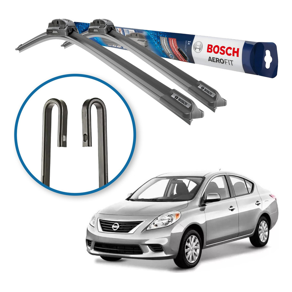 Palheta Limpador Parabrisa Bosch Nissan Versa 2011 A 2017 Bosch Palheta Limpador Parabrisa Bosch Nissan Versa 2011 A 2017 Bosch