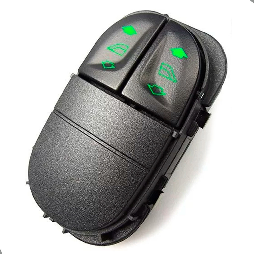 Botão Interruptor Vidro Elétrico Duplo Ford Escort Zetec 1997/2002 Led Cor Verde 8 Pinos Botão Interruptor Vidro Elétrico Duplo Ford Escort Zetec 1997/2002 Led Cor Verde 8 Pinos