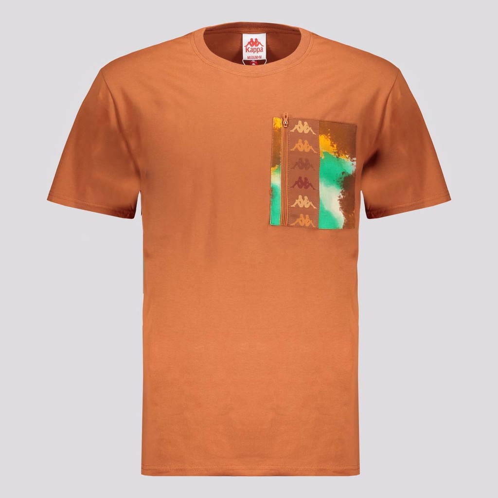 Camiseta Kappa Glenn Graphik Marrom Camiseta Kappa Glenn Graphik Marrom