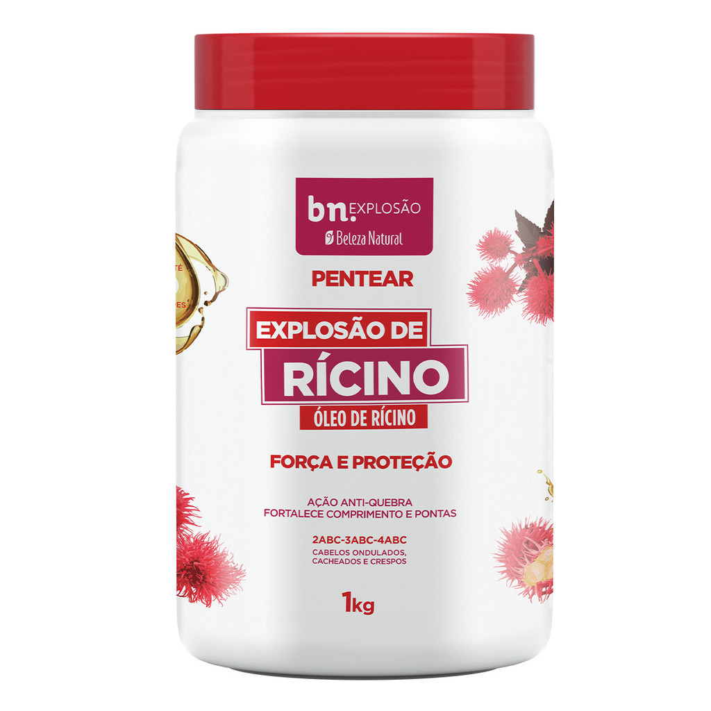 Creme de Pentear para Cachos Explosão de Rícino 1Kg bn.Cachos Creme de Pentear para Cachos Explosão de Rícino 1Kg bn.Cachos