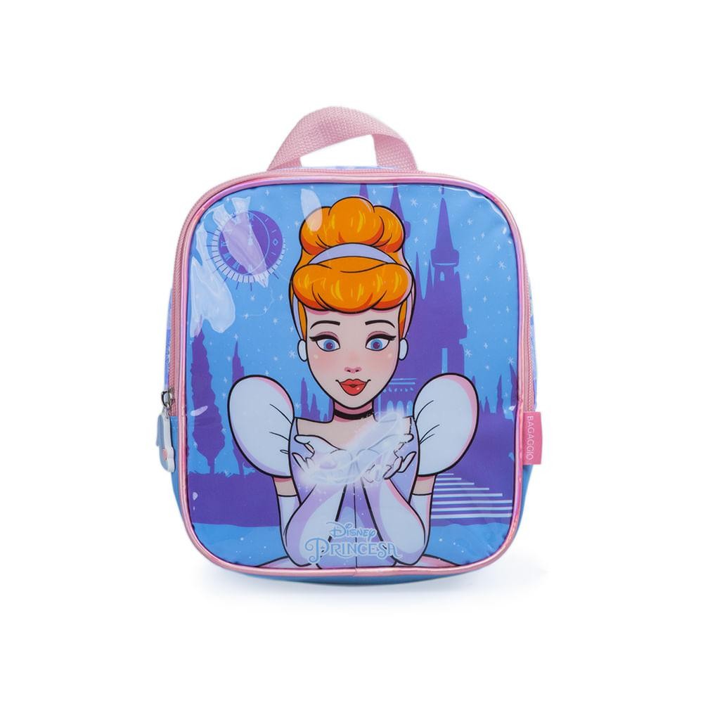Lancheira Escolar Feminino Disney Cinderela Azul Lancheira Escolar Feminino Disney Cinderela Azul