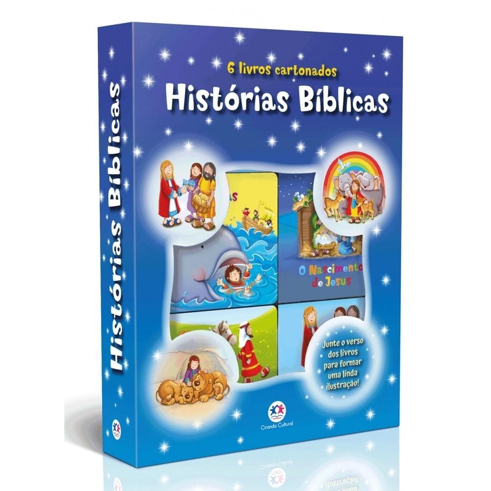 Box com 6 Minilivros Histórias bíblicas – Box com 6 Box com 6 Minilivros Histórias bíblicas – Box com 6