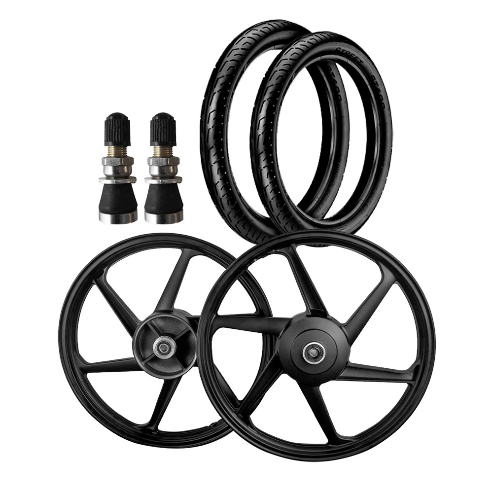 kit Par Roda Rodão Jante Liga Leve Cg 150 + Par Pneus Vipal ST 600 Sem Camara Freio Tambor + 2 Bicos kit Par Roda Rodão Jante Liga Leve Cg 150 + Par Pneus Vipal ST 600 Sem Camara Freio Tambor + 2 Bicos