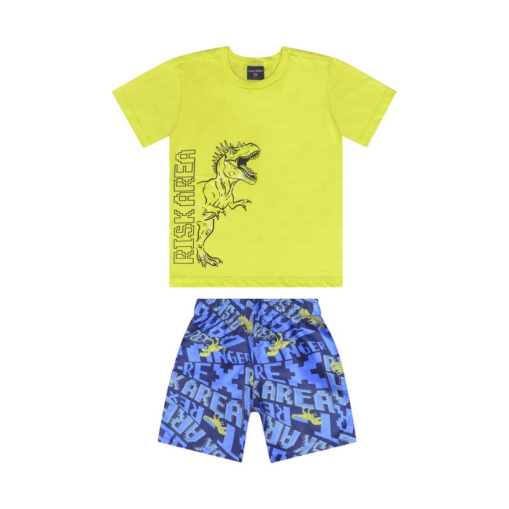 Conjunto com Camiseta e Bermuda para Menino Guloseima Conjunto com Camiseta e Bermuda para Menino Guloseima