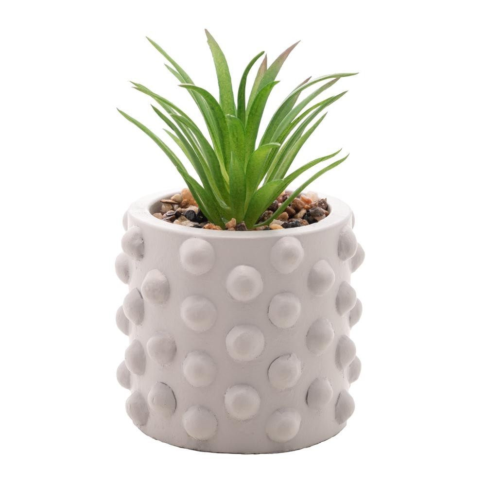 Cachepot Wolff Bubbles de Cimento Cinza Claro