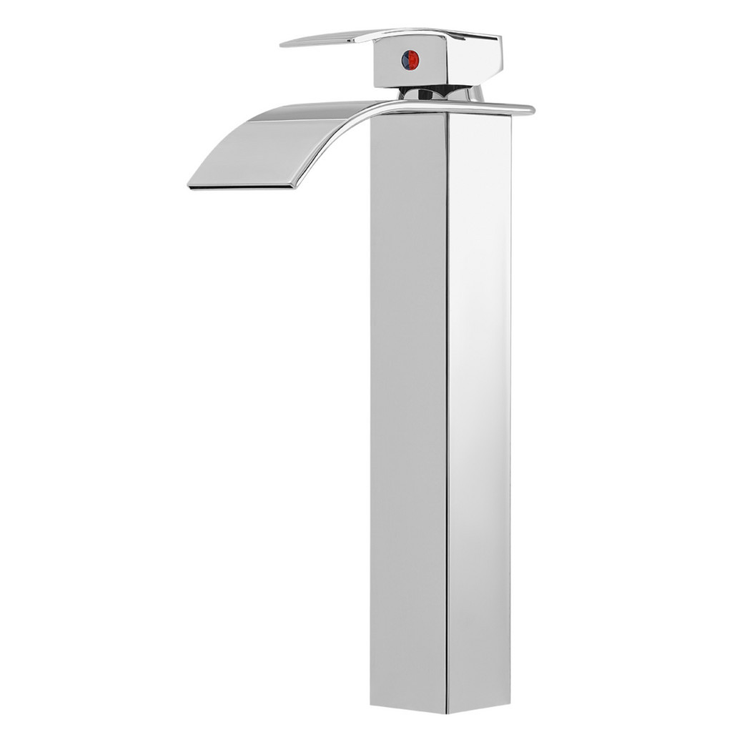 Torneira Cascata Banheiro Bica Alta Monocomando Inox Bancada Acabamento Brilhante Cromado Torneira Cascata Banheiro Bica Alta Monocomando Inox Bancada Acabamento Brilhante Cromado