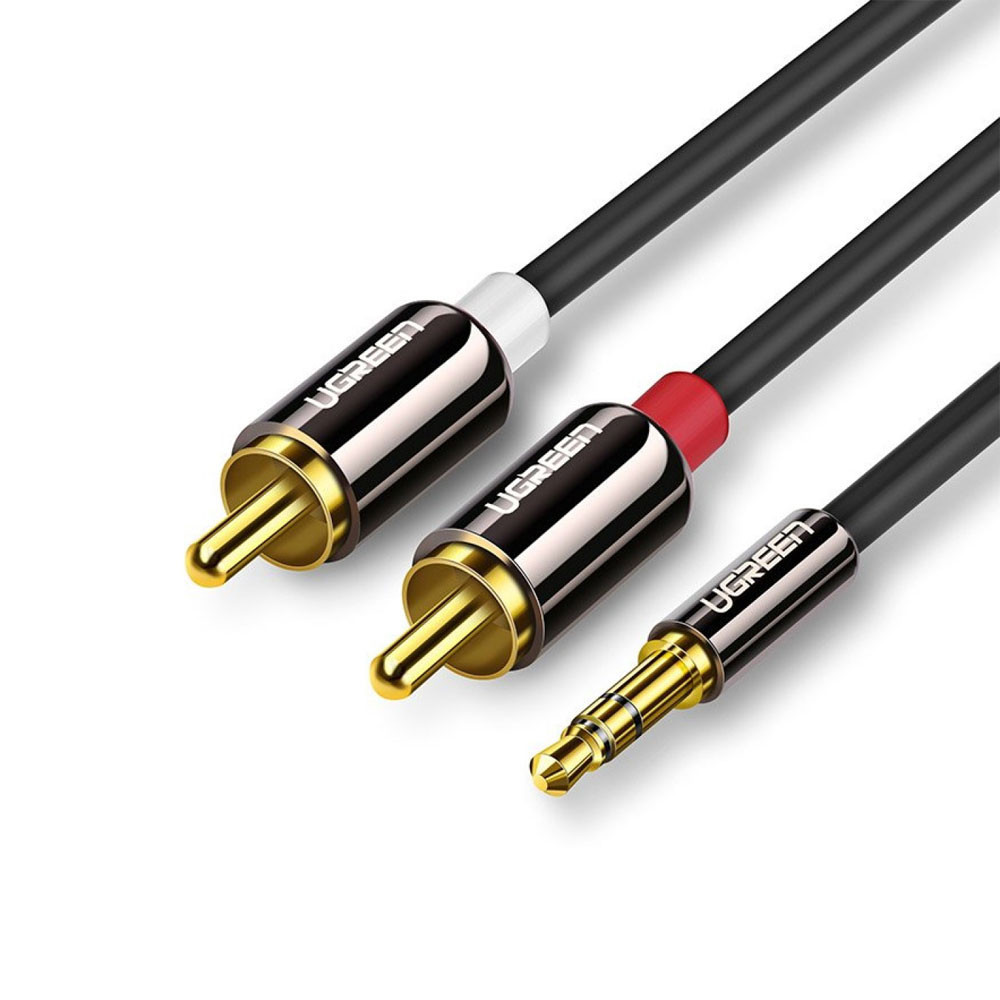 Cabo de Áudio Ugreen 3.5mm para 2Rca Macho/Macho 5 Metros