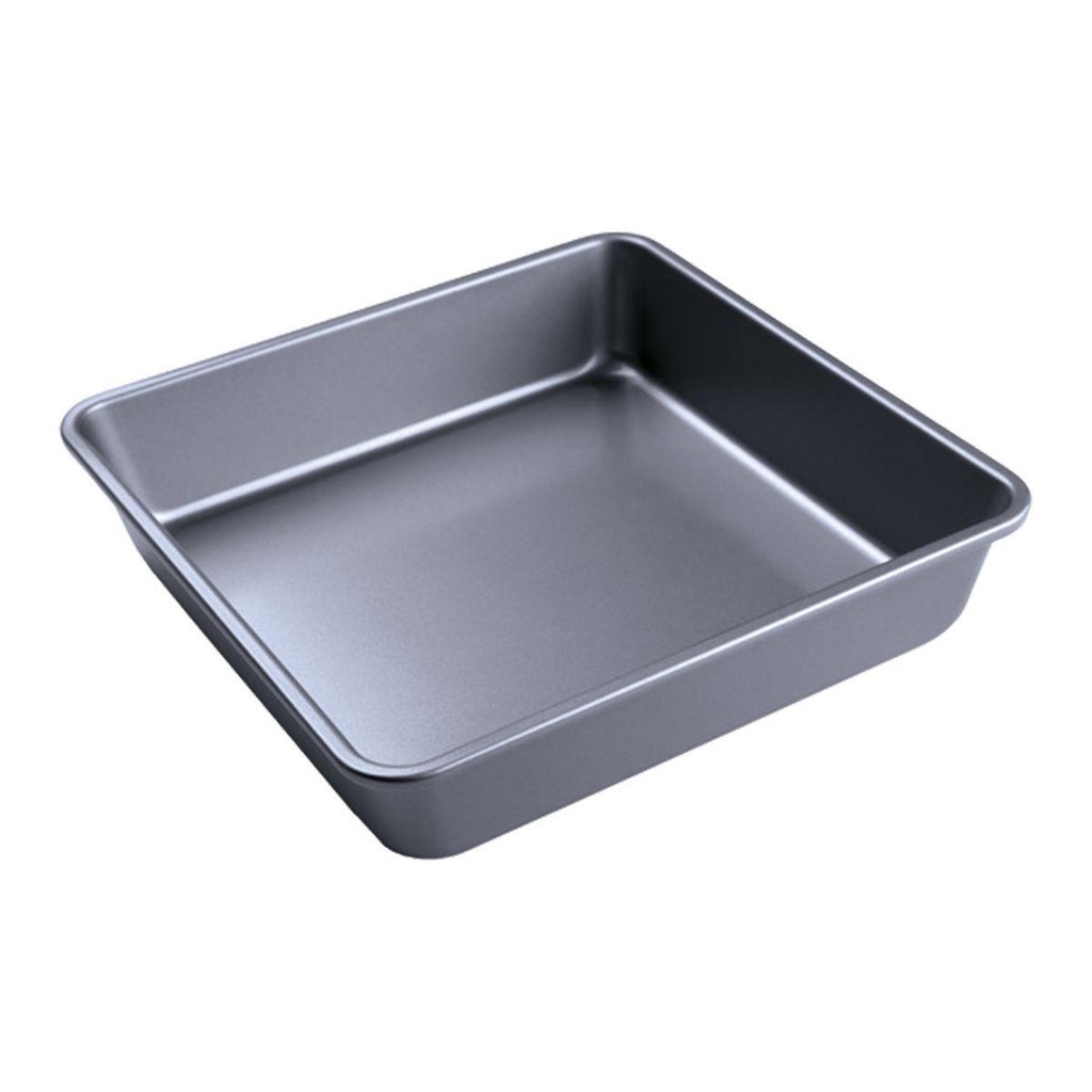 Forma de Aço Carbono para Culinária Cromus Allonsy Cinza para Pão Quadrada Fundo Fixo 24x24x5cm 1un Forma de Aço Carbono para Culinária Cromus Allonsy Cinza para Pão Quadrada Fundo Fixo 24x24x5cm 1un
