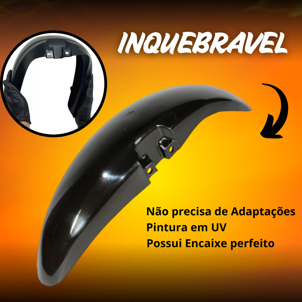 Paralama Preto Cg Titan Fan 125/150/2000 a 2013 Paralama Preto Cg Titan Fan 125/150/2000 a 2013