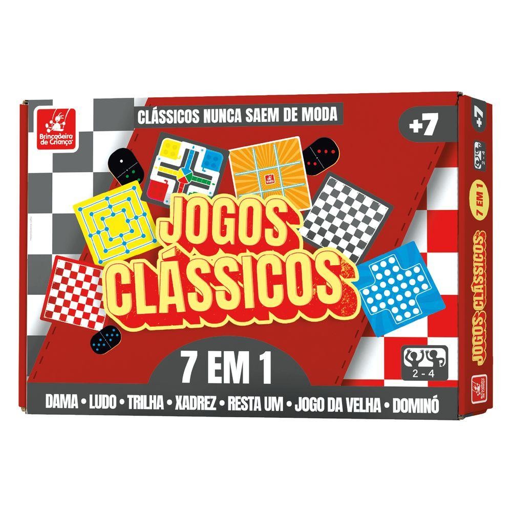 Jogo Clássicos 7 em 1 – Brincadeira de Criança Jogo Clássicos 7 em 1 – Brincadeira de Criança