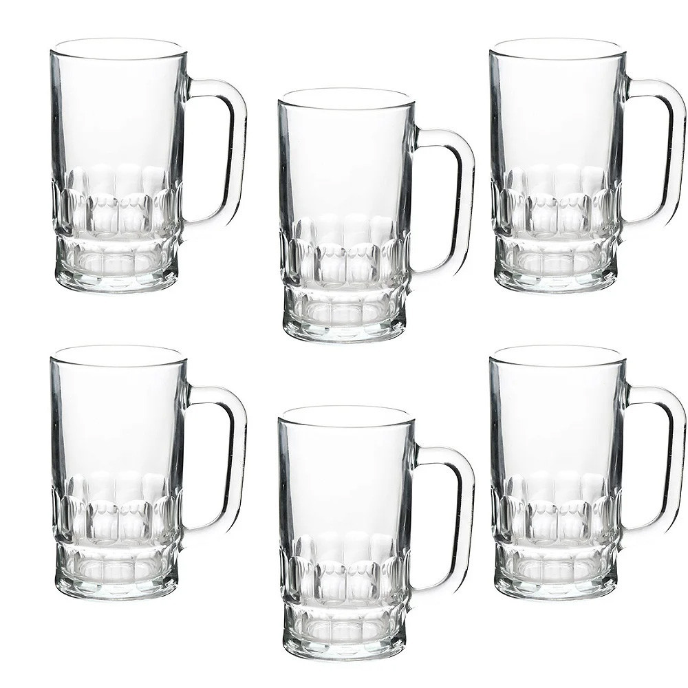 Jogo de Copos Caneca Chopp 360ml Vidro 6 Unidades Hauskraft Jogo de Copos Caneca Chopp 360ml Vidro 6 Unidades Hauskraft