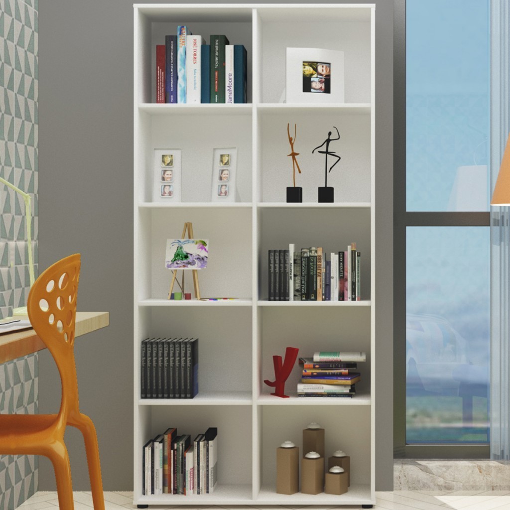 ESTANTE para Livros CLEAN 8 Prateleiras ESTANTE para Livros CLEAN 8 Prateleiras