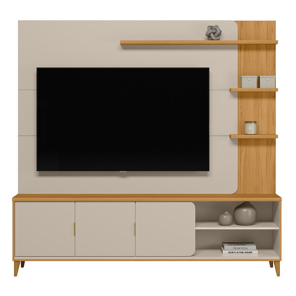 Estante Home para TV 70 Polegadas Napoli Linea Brasil Estante Home para TV 70 Polegadas Napoli Linea Brasil