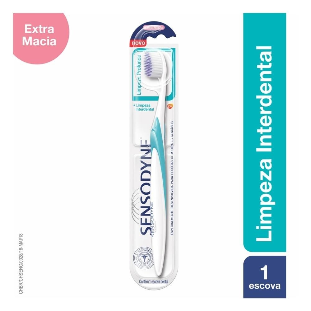 Escova Dental Sensodyne Limpeza Profunda Extra Macia Escova Dental Sensodyne Limpeza Profunda Extra Macia