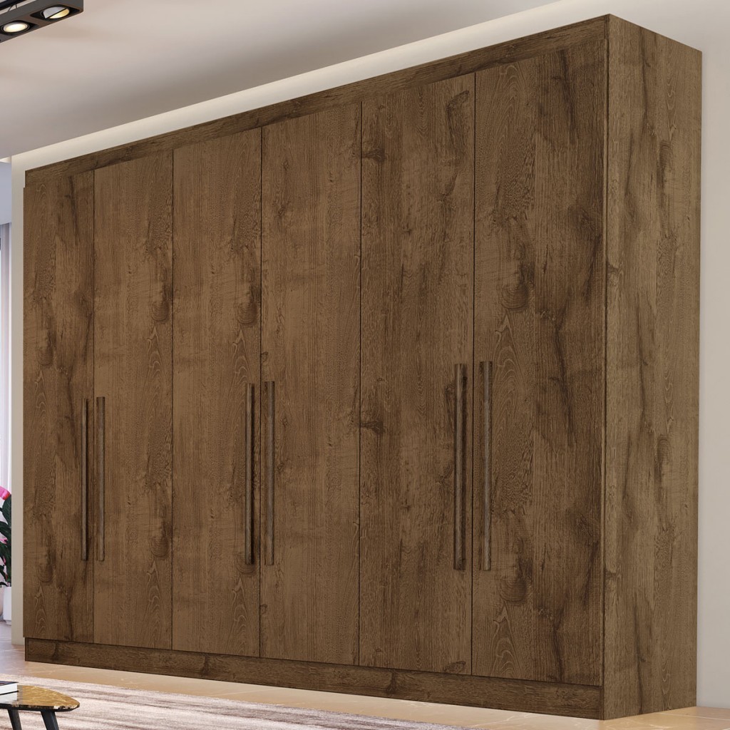 Guarda-Roupa Casal Oslo 6 Portas 6 Gavetas 100% Mdf Brauna – Mademarques Guarda-Roupa Casal Oslo 6 Portas 6 Gavetas 100% Mdf Brauna – Mademarques