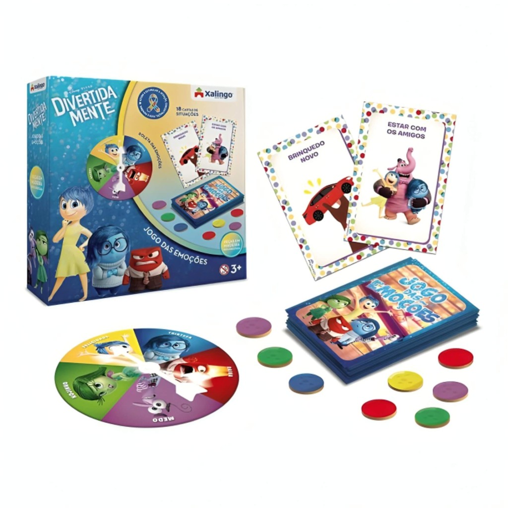 Jogo Infantil das Emoções Roleta Divertidamente Xalingo – 68065 Jogo Infantil das Emoções Roleta Divertidamente Xalingo – 68065
