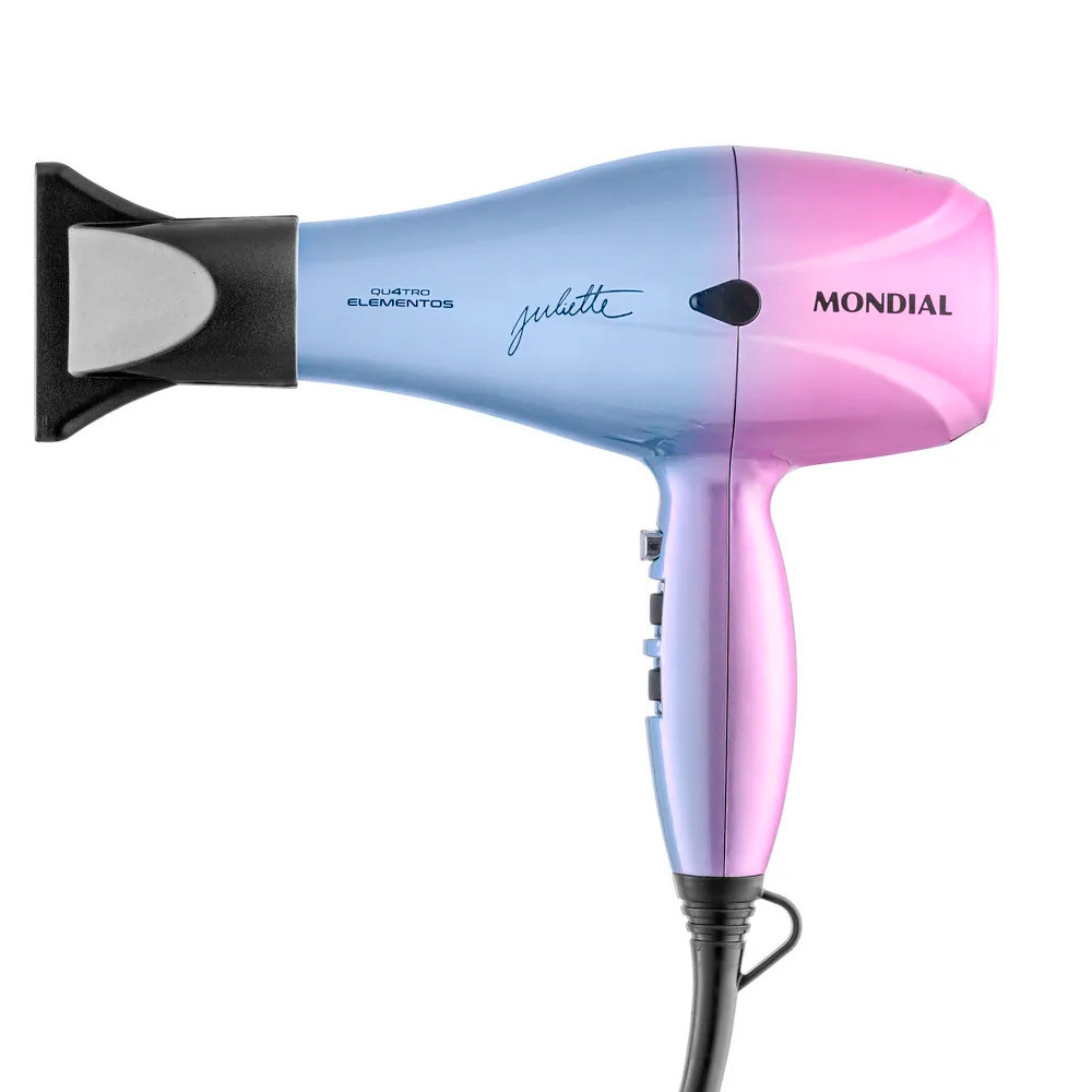 Secador de Cabelos Profissional Juliette SCP-JU-03 Azul Rosa Mondial – 220V